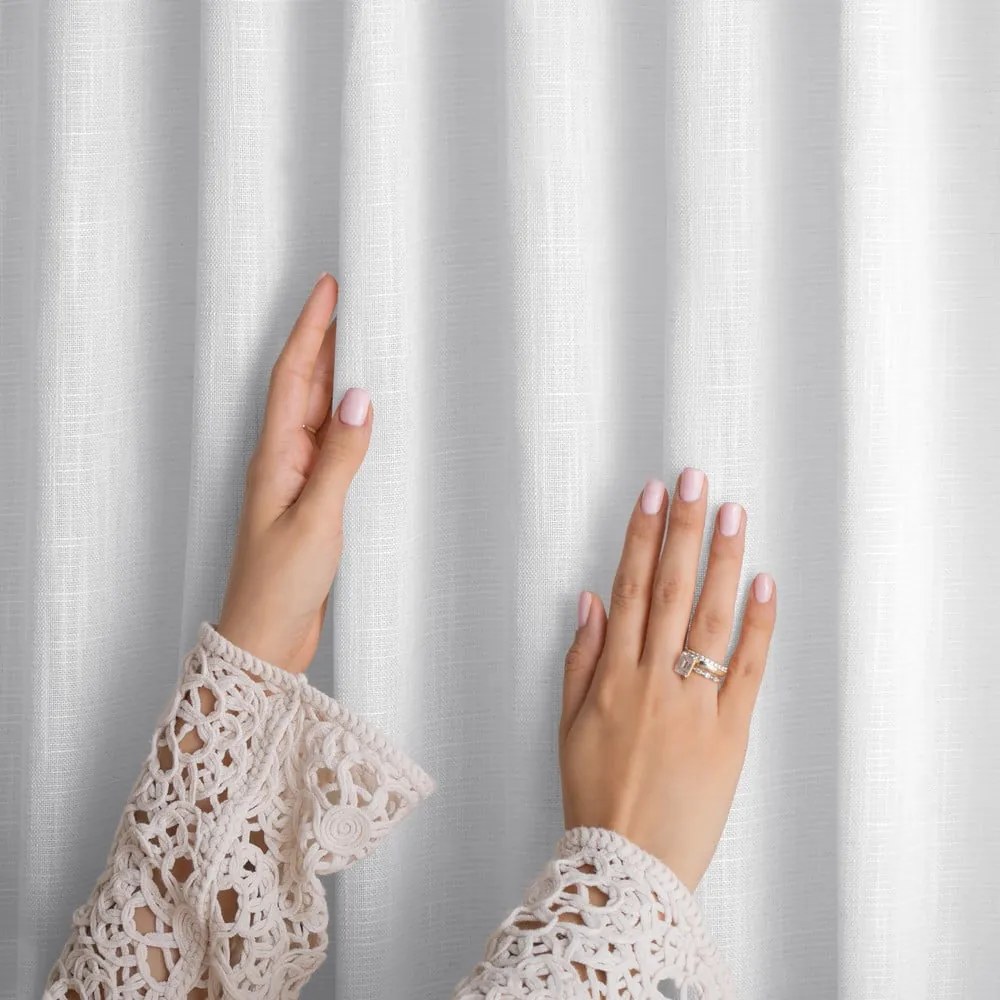 Fehér függöny 140x250 cm Valeta – Restilo