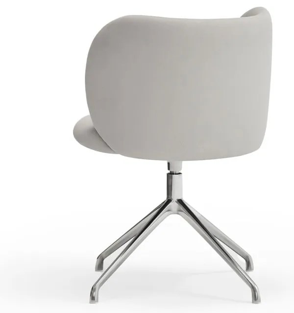 Világosszürke kárpitozott étkezőfotel Mogi – Teulat