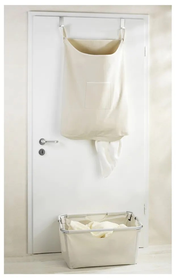 Laundry bézs felakasztható szennyestartó kosár, 65 l - Wenko
