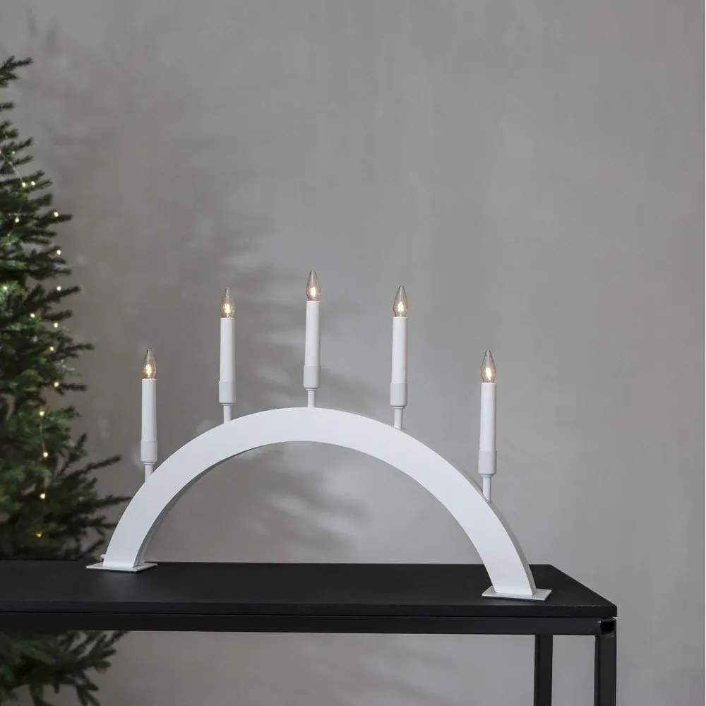 Fehér karácsonyi fénydekoráció Vind – Star Trading