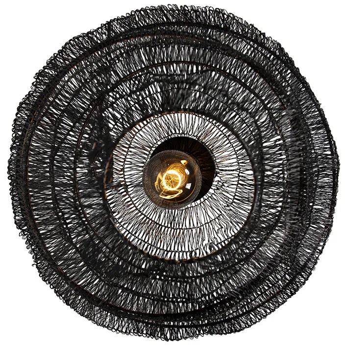 Keleti mennyezeti lámpa fekete 45 cm - Vadi