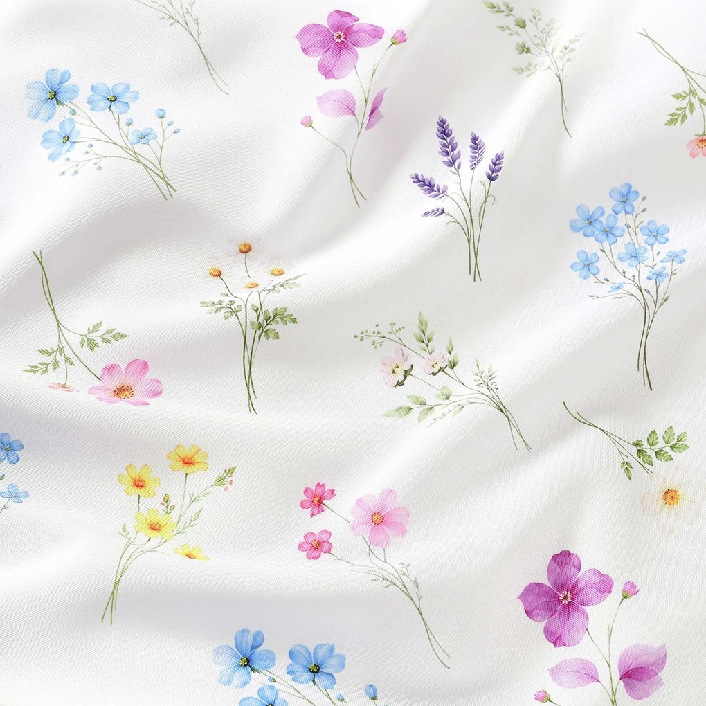 Goldea viaszosvászon asztali futó - virágoskert 20x140 cm