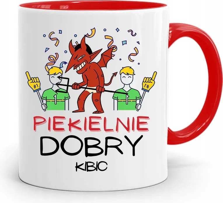 Szurkolóknak Szurkolói Bögre Piros Ajándék nyomott mintával