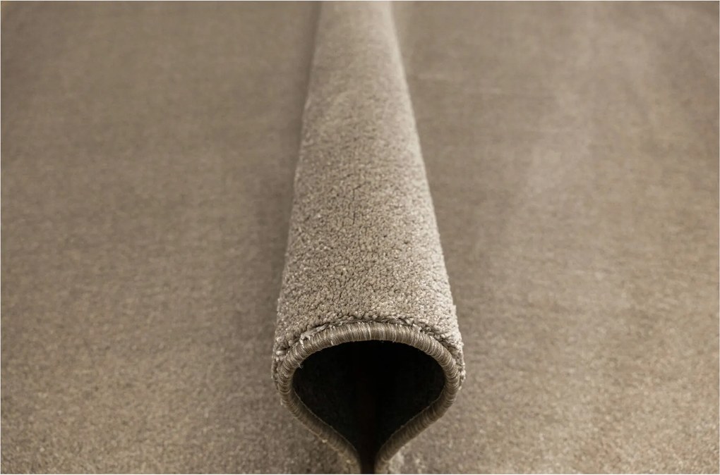 Bézs Szőnyeg Puha Vastag Sűrű Gyapjú Filc Sobrado Nappaliba 150x300 cm