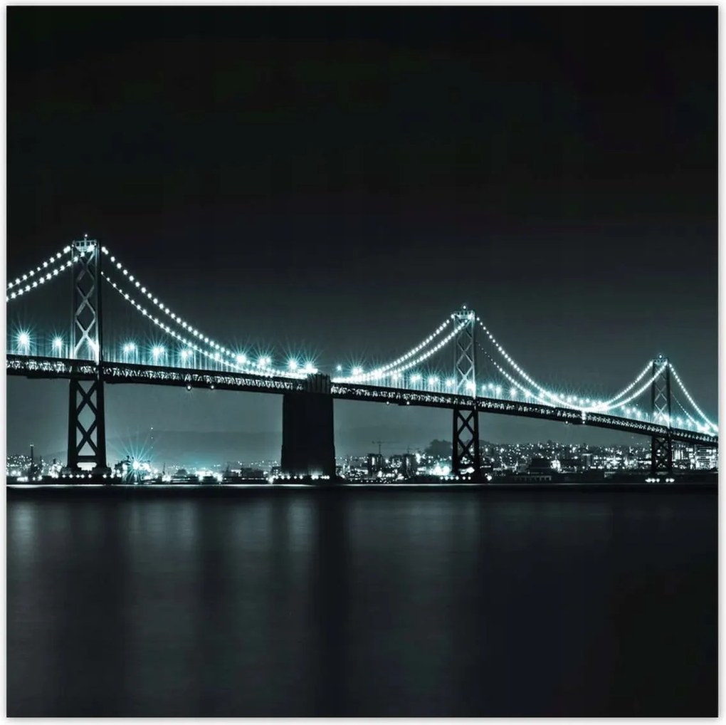 Poszterek 140x140 Usa Híd az éjszakában Fények