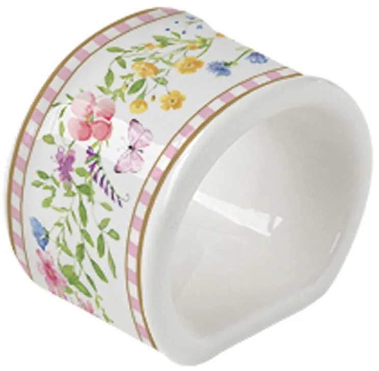 Húsvéti nyuszis porcelán szalvétagyűrű 4 db Happy Easter