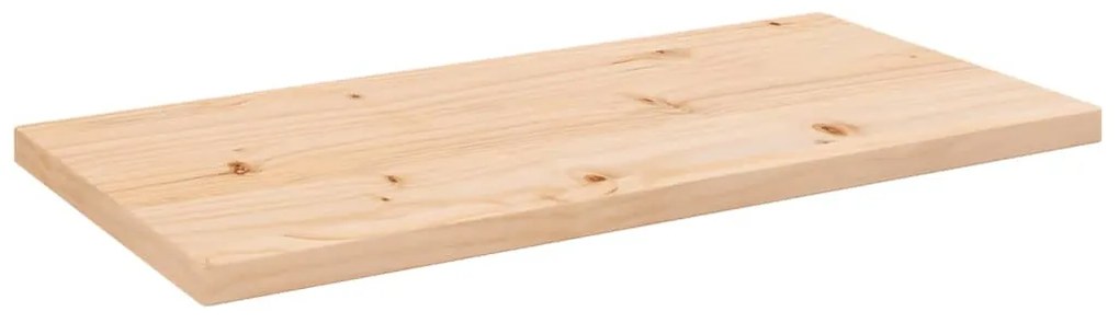 tömör fenyőfa téglalap alakú asztallap 80 x 40 x 2,5 cm