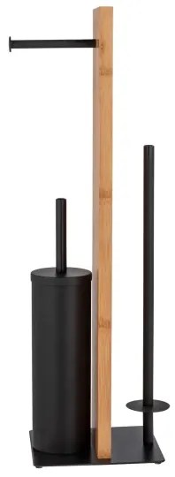 WENKO 25376100 - WC-szett LESINA 18x69 cm barna/fekete