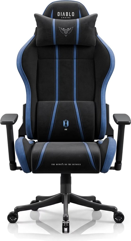 Szövet gamer szék fekete-kék Diablo X-One 2.0 Night Blue Small