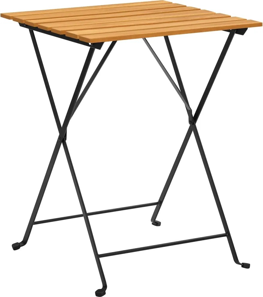 vidaXL tömör akácfa bisztróasztal 55 x 54 x 71 cm