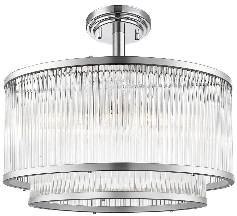 Zuma Line C0528-05H-F4AC - Csillár rúdon SERGIO 5xE14/60W/230V króm