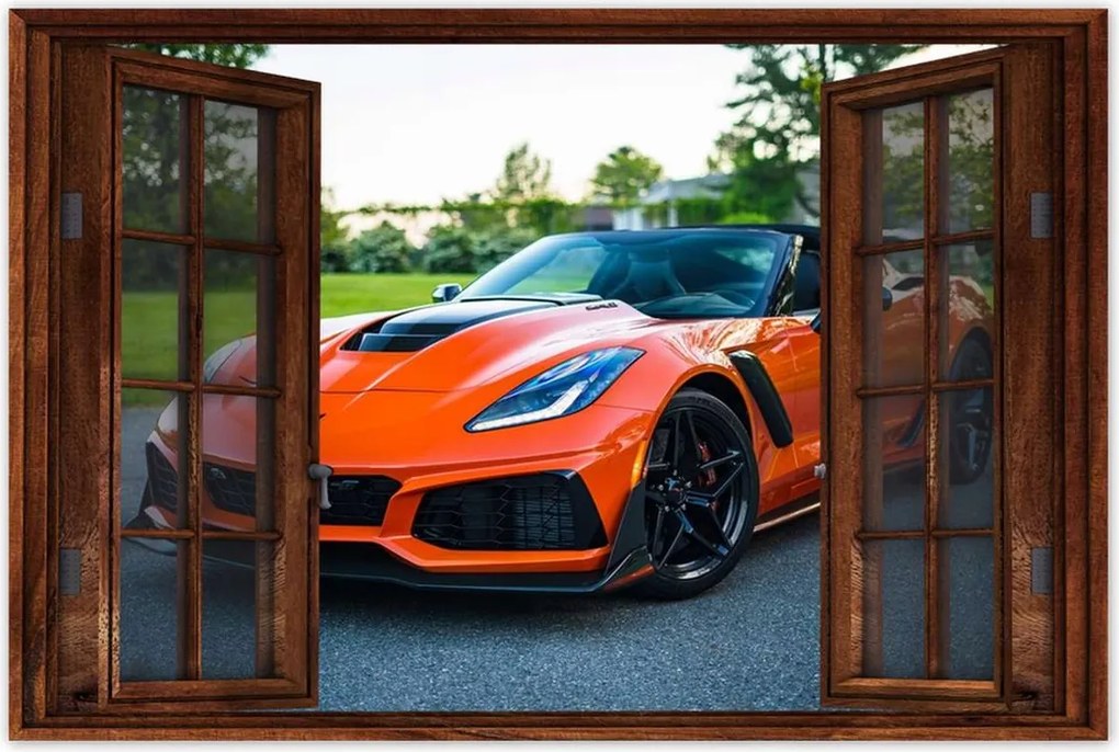 Poszterek 60x40 Narancssárga Autó