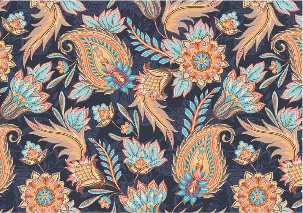 Dekoratív fotótapéta falra Könnyű összeszerelés Virágmintás 312x219 Ragasztó