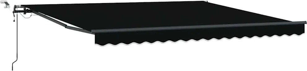 vidaXL Napernyő Anyag tartalmaz Fekete 400 × 300 cm Poliészter