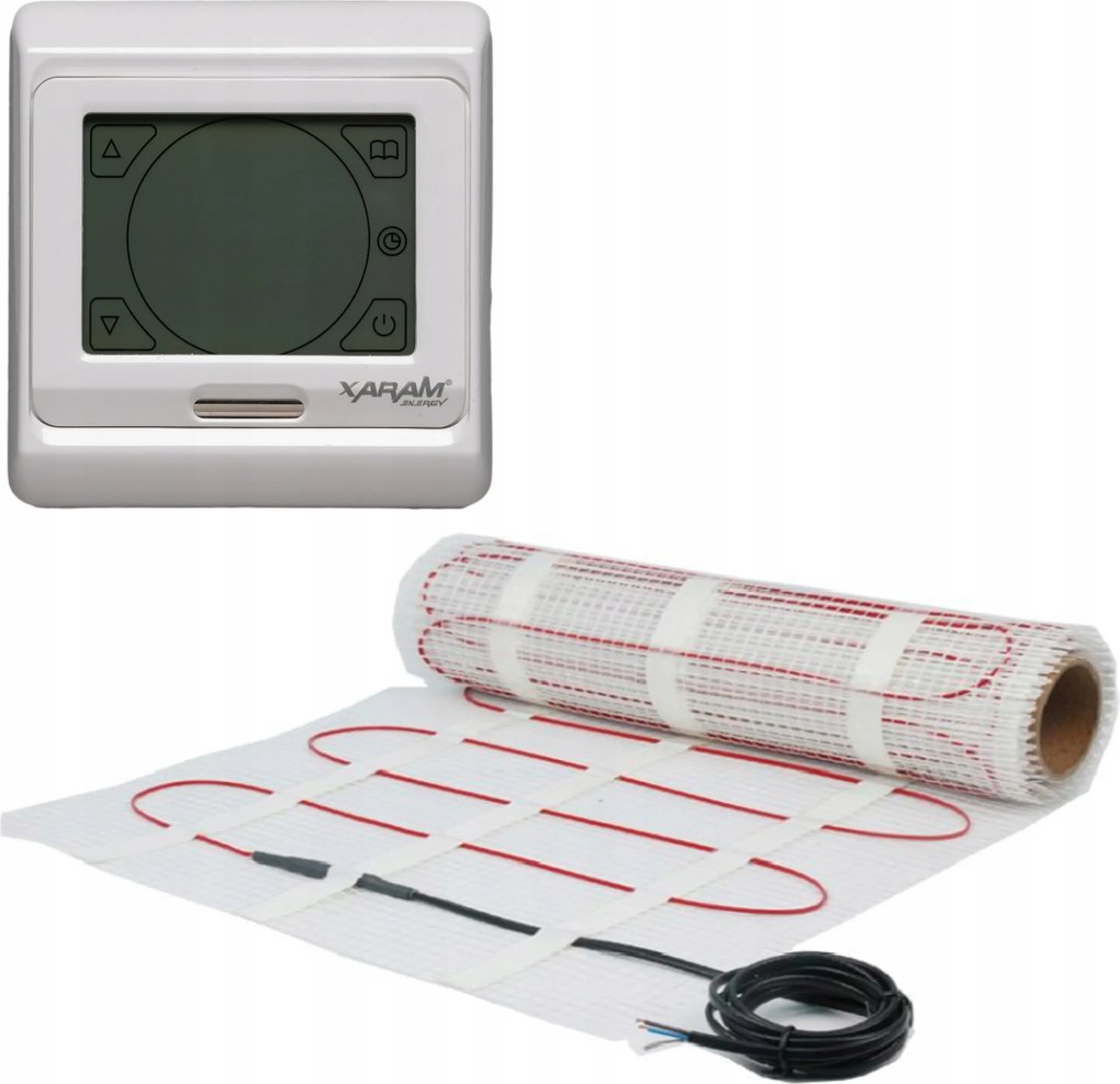 Xaram Fűtőszőnyeg szett 9m 1350W M-80 WiFi érintőképernyős termosztát