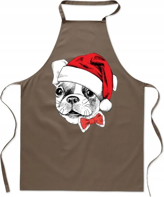 Konyhai kötény Kutya Karácsonyi Mikulás sapka Ajándék