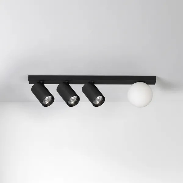 Brilagi - SELE BALL spotlámpa 3xGU10/30W/230V + 1xG9/10W fekete