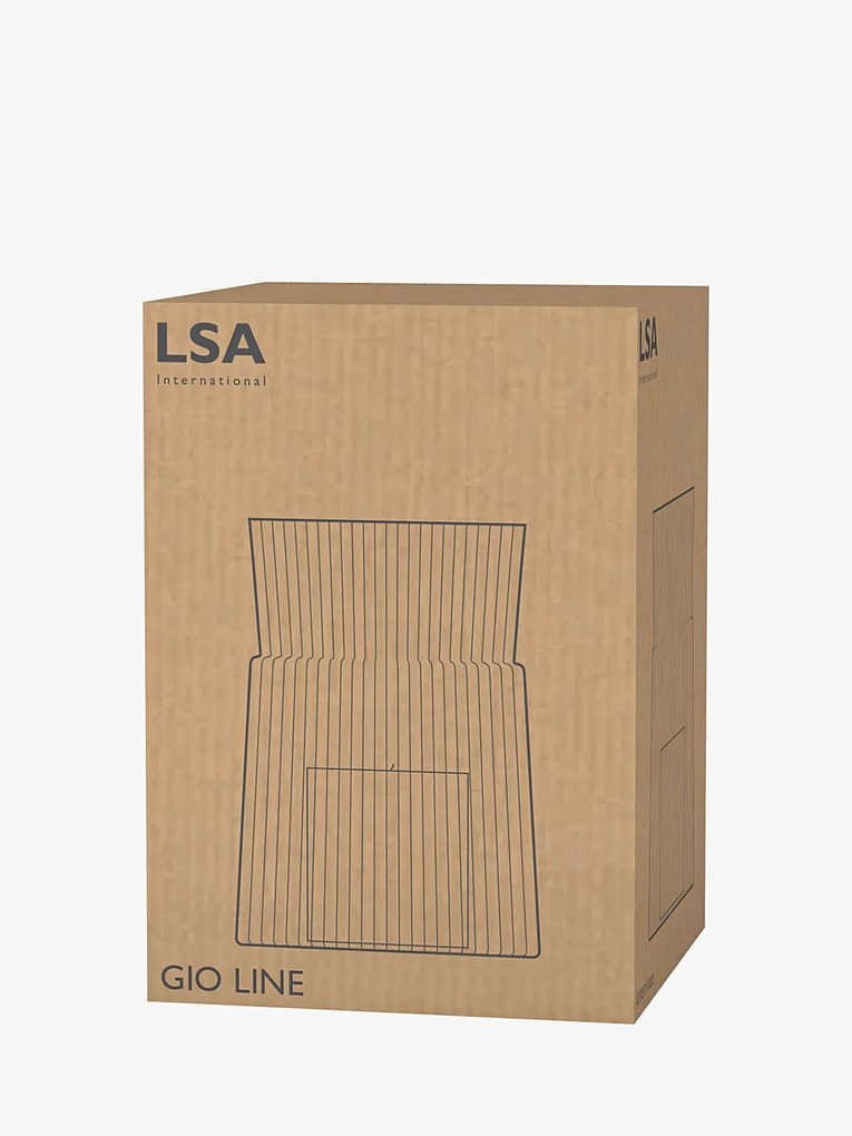 Gio Line váza, magassága 18,5 cm, átlátszó - LSA International