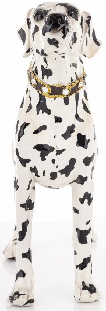 Figura Dalmata Műanyag Fekete, Fehér 29x35x11cm