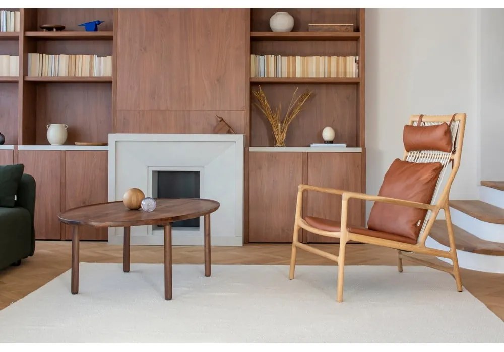 Dedo fotel tömör tölgyfa konstrukcióval, barna bivalybőr ülőpárnával - Gazzda