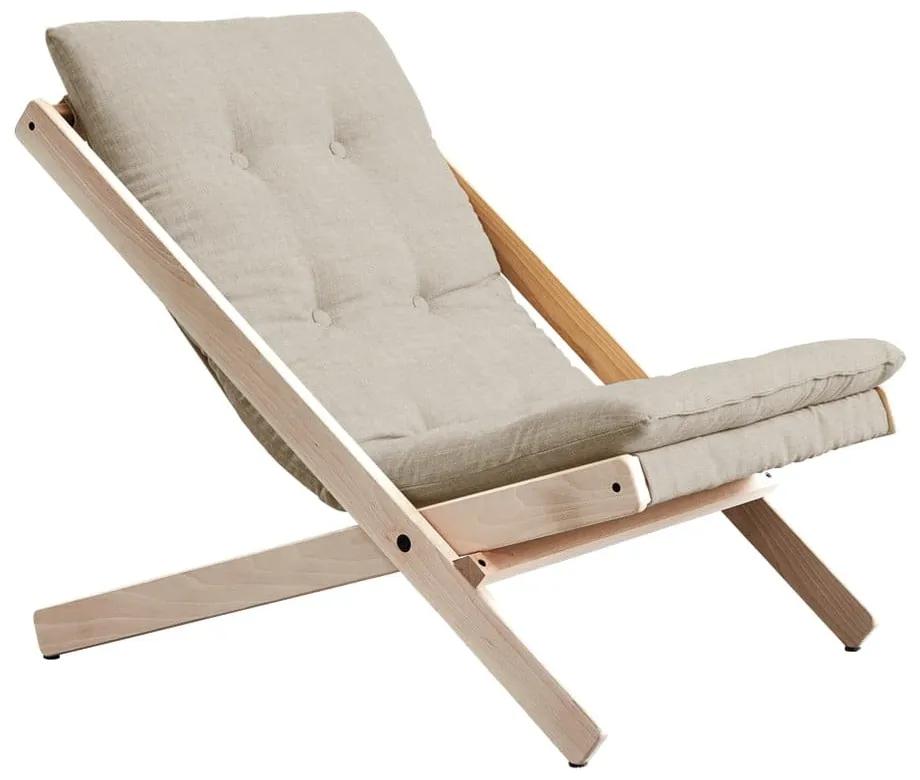 Boogie Raw/Linen szürke összecsukható bükkfa fotel - Karup Design