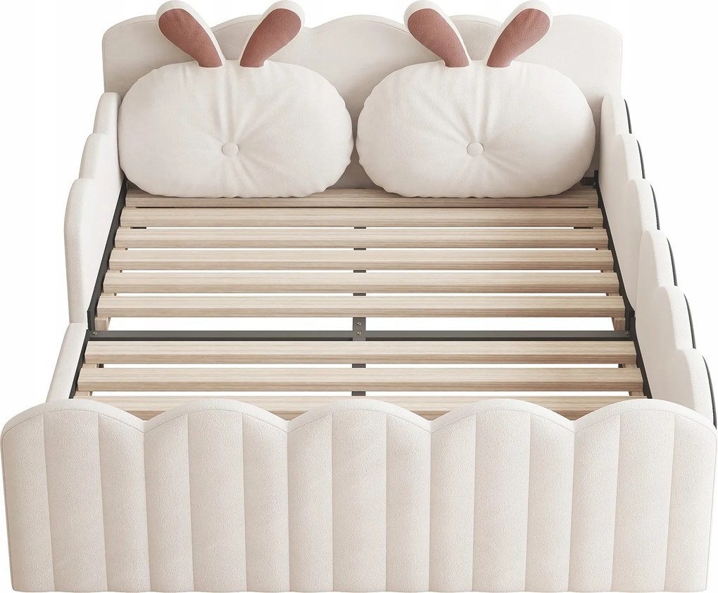 Kárpitozott ágy Franciaágy Gyerekágy párna 140x200cm