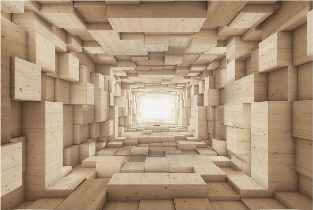 Flizelin tapéta Flizelin fali prémium fa alagút 104x70