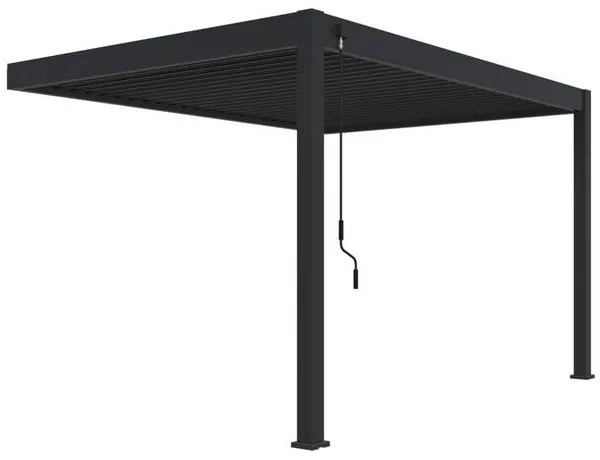 Rojaplast intro plus bioklimatikus pergola falhoz 4X3 M - szürke, RAL 7016  (4322)