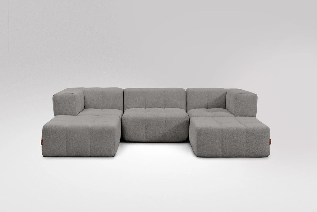 5 Teiliges Modulares Sofa – Grau