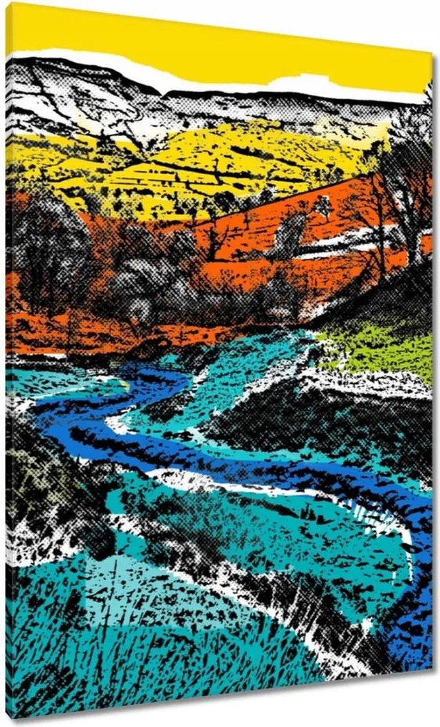 Festmények 70x100 Hegyi táj Tájkép