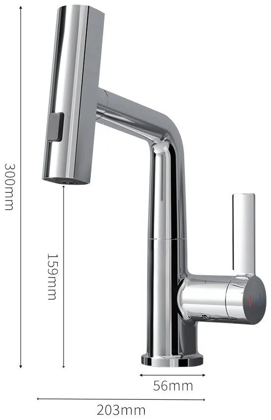 Mara mosogató csaptelep multifunkciós fejjel