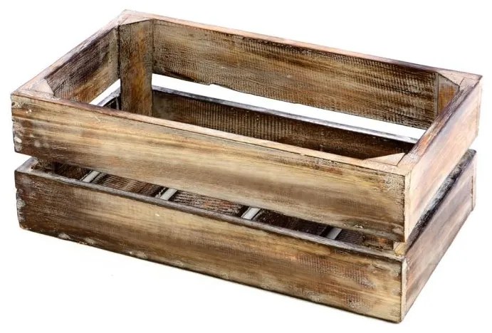 DIVERO Kerti fa tároló doboz Vintige barna 36 x 17 cm