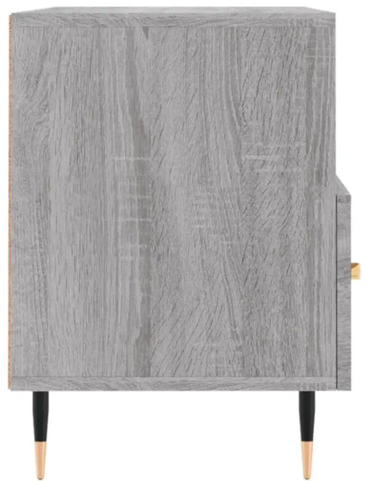 szürke sonoma színű szerelt fa TV-szekrény 80x36x50 cm