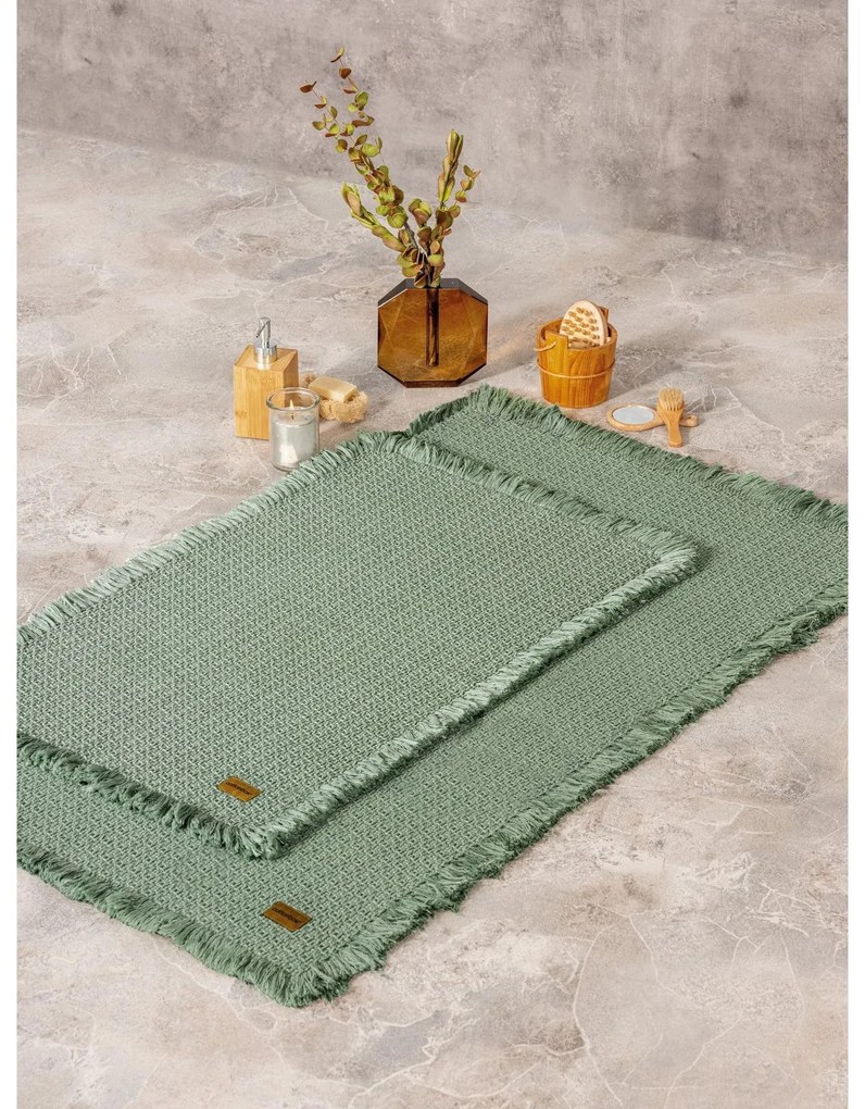 Fürdőszobaszőnyeg Szett (2 db) Bath Rug - Zöld