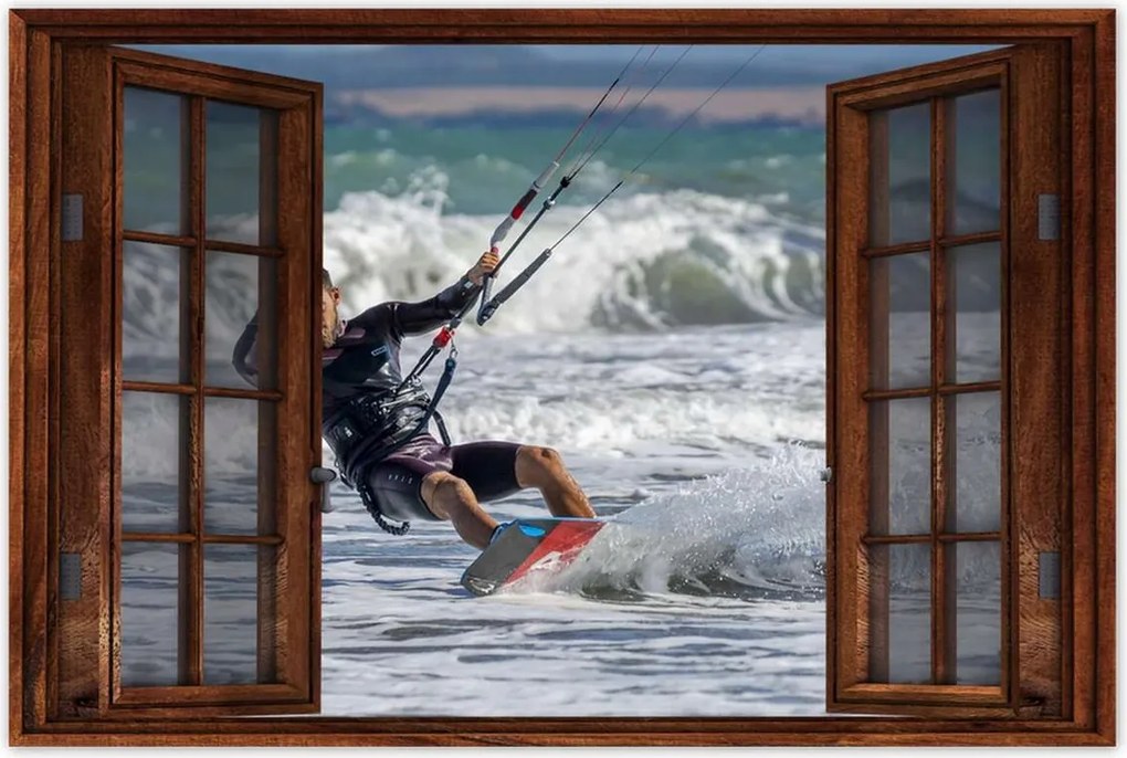 Poszterek 90x60 Kitesurfing Kitesurfer