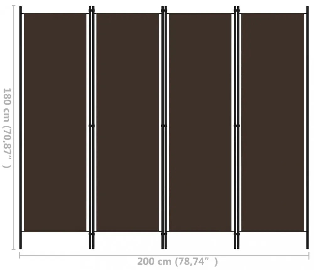 barna 4 paneles paraván 200 x 180 cm
