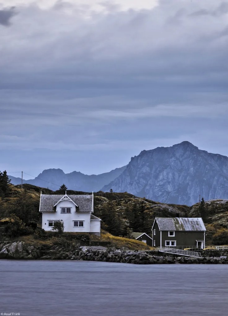 Poszter 20,5x28,4cm Norvég fjord, Assaf Frank