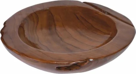 Tíkfa dísztál Ø 40 cm kézzel készített