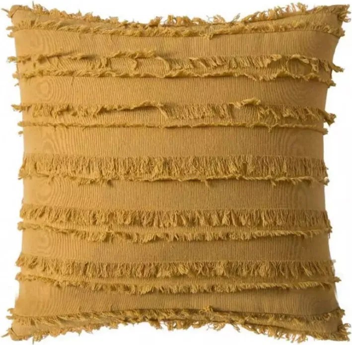 Dekoratív párnahuzat pamut Etno 45x45 cm sárga