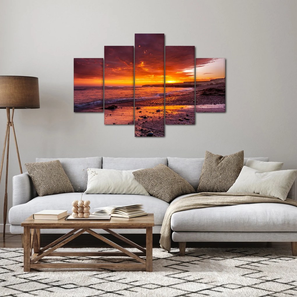 Naplemente a tengernél képe (150x105 cm)