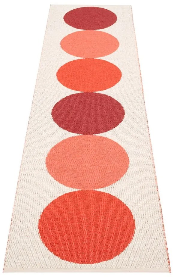 Piros-krémszínű kültéri-beltéri futószőnyeg 70x280 cm Otto Berry – Pappelina