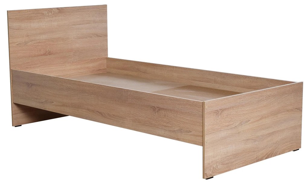 Egyszemélyes ágy 90 cm Krynalona 1 (ágyráccsal) (szonoma tölgy). 1108499
