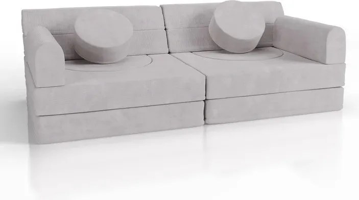 Juskys Gyerek kanapé Kayo 150x75x50 cm - bézs