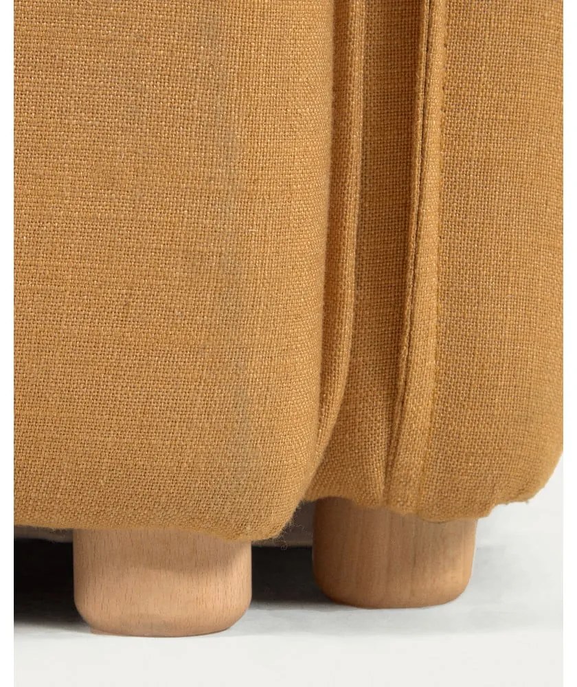 Mustársárga kinyitható kanapé 210 cm Tanit – Kave Home