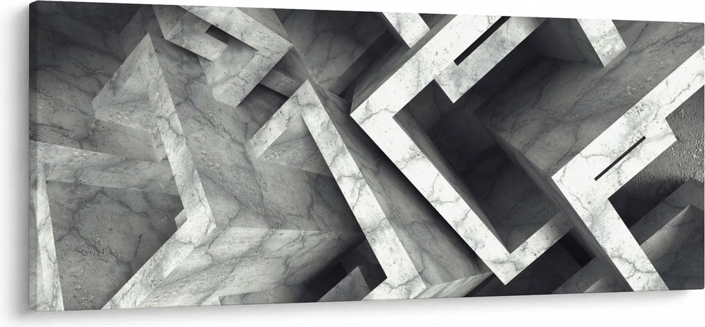 Absztrakt kép kocka (120x50 cm)
