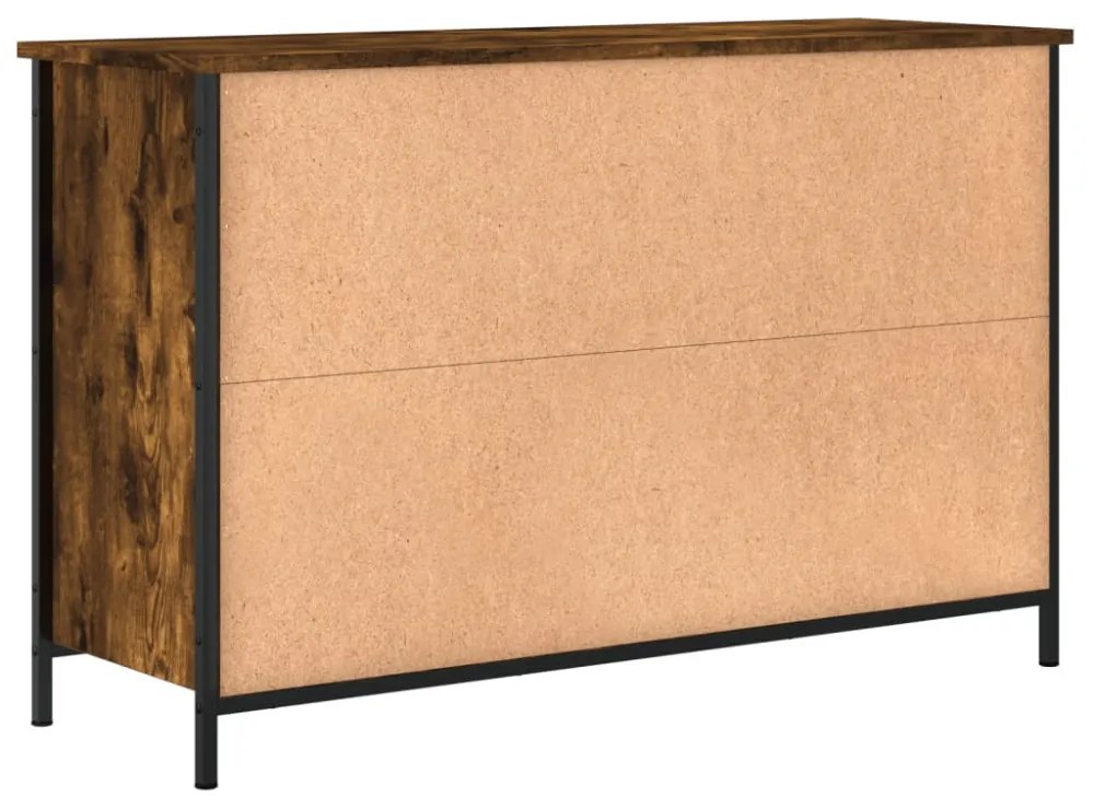 füstös tölgy színű szerelt fa TV-szekrény 100x35x65 cm