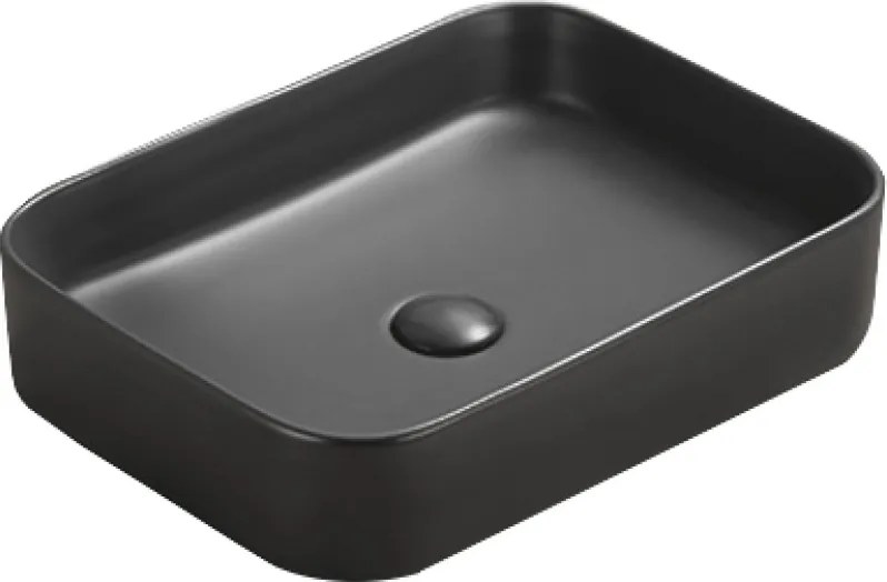 Mexen Vena 50 x 37 cm-es, fekete matt, pultra szerelhető mosdó - 22195085