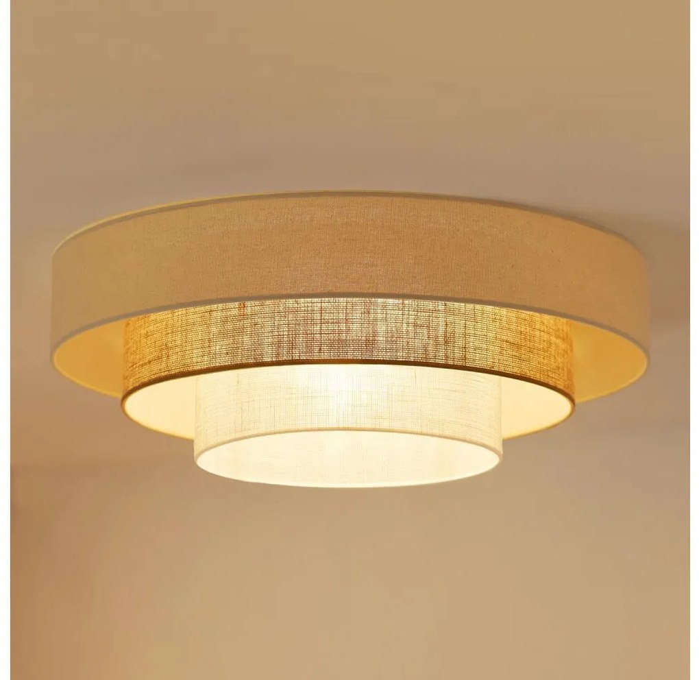 Brilagi-LED Mennyezeti lámpa DENVER LUNETA LED/12W/230V 60 cm bézs/krém