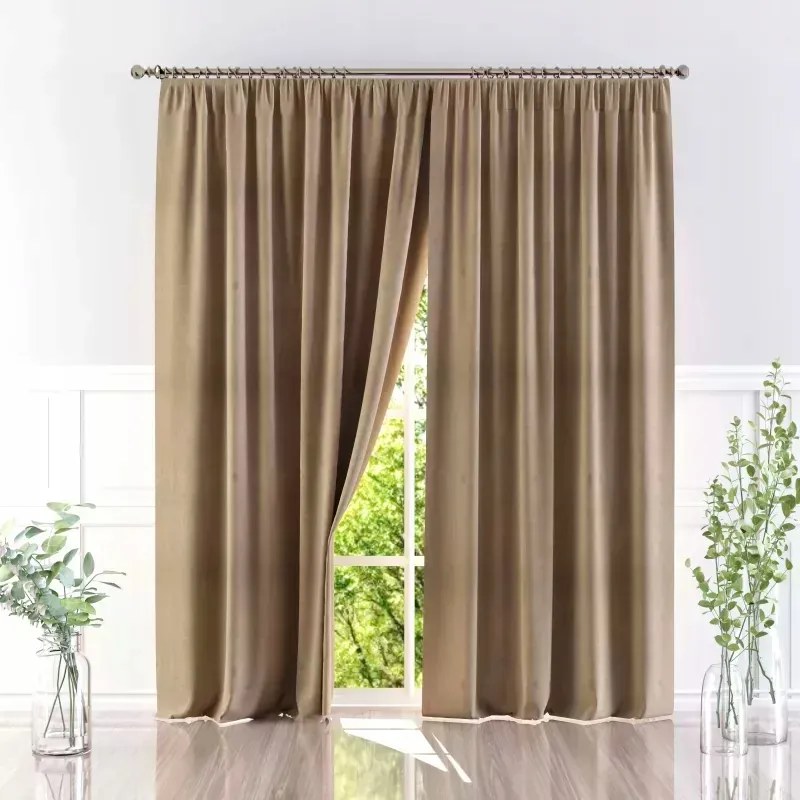 Készfüggöny Velúr Moradi Karamell 145x250cm Alkalom!! 250 cm 145 cm