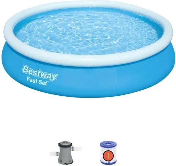 Bestway Rodosz puhafalú medence szett vízforgatóval 366 x 76 cm